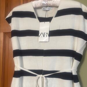 Zara Monochrome Striped Dress